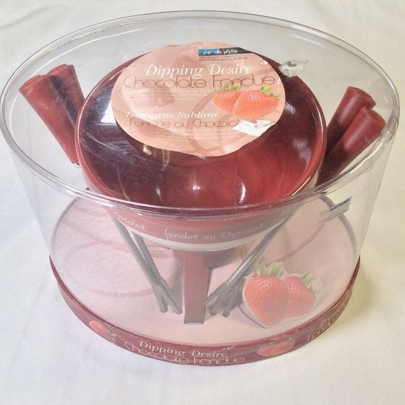 Joie Dipping Desire Chocolate Fondue Set - Strawberry by MSC *NIB* - Picture 2 of 5